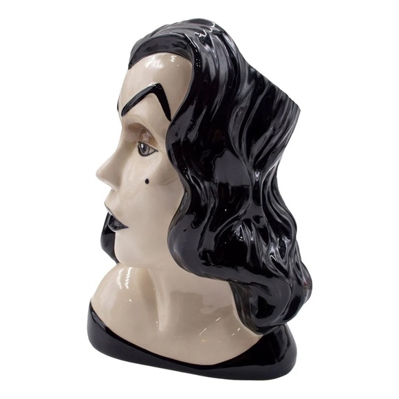 Vampira Portrait Ceramic Head Vase Flowers Kreepsville Gothic Horror Home Decor - Picture 4 of 6